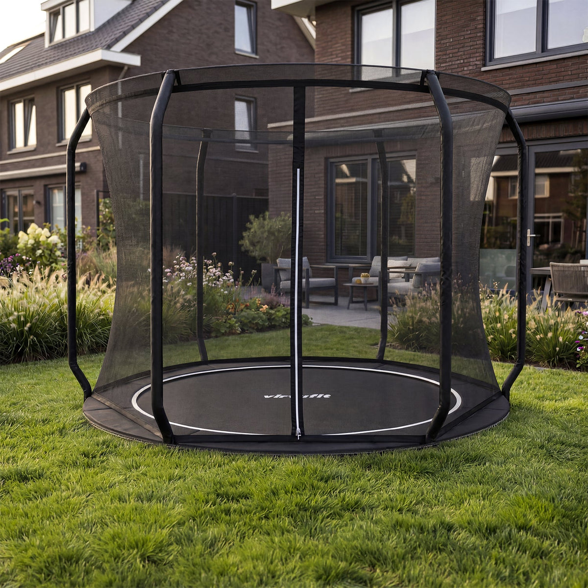 VirtuFit Sicherheitsnetz Inground/Flatground Trampolin 251 cm