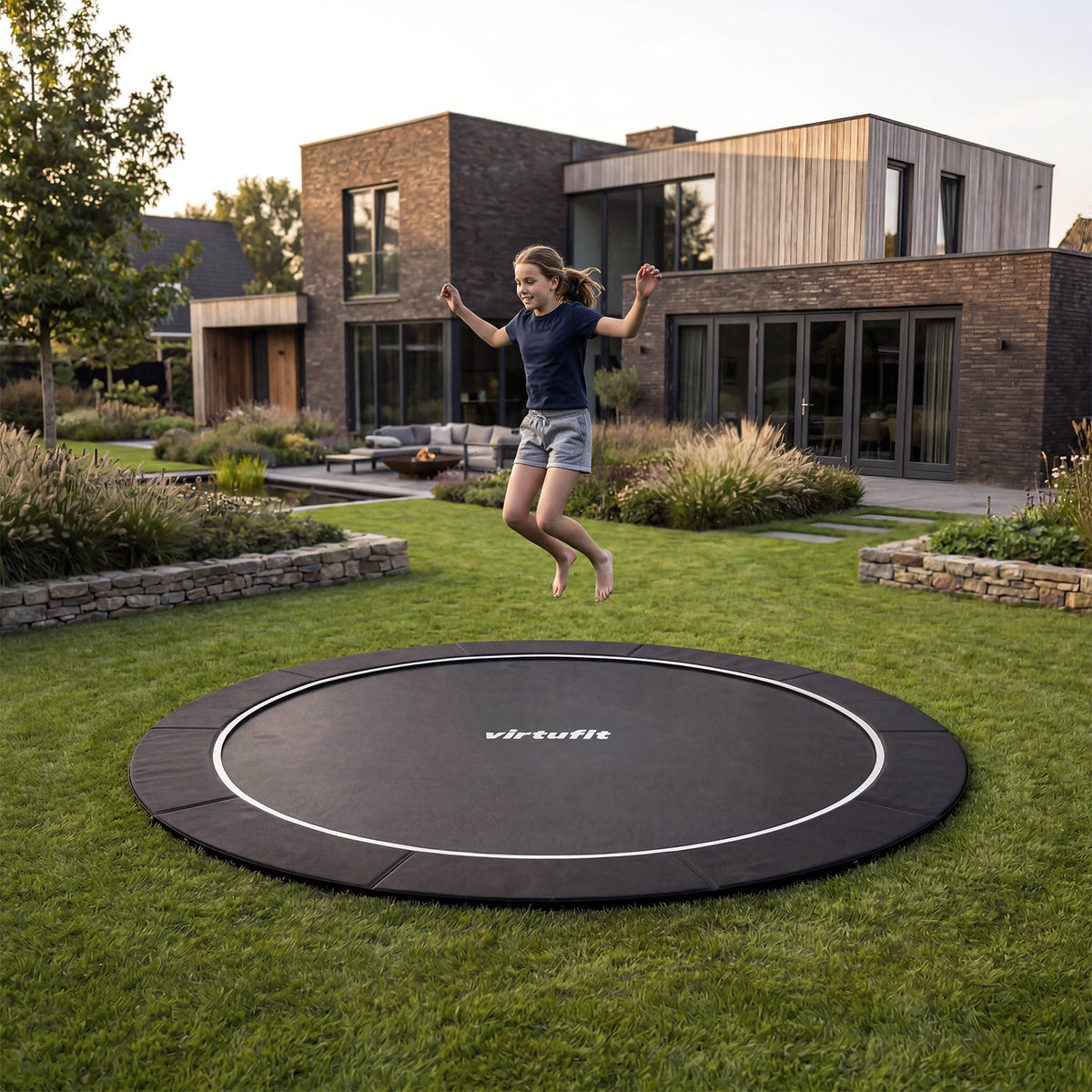 VirtuFit Groundlevel Trampolin 305 cm