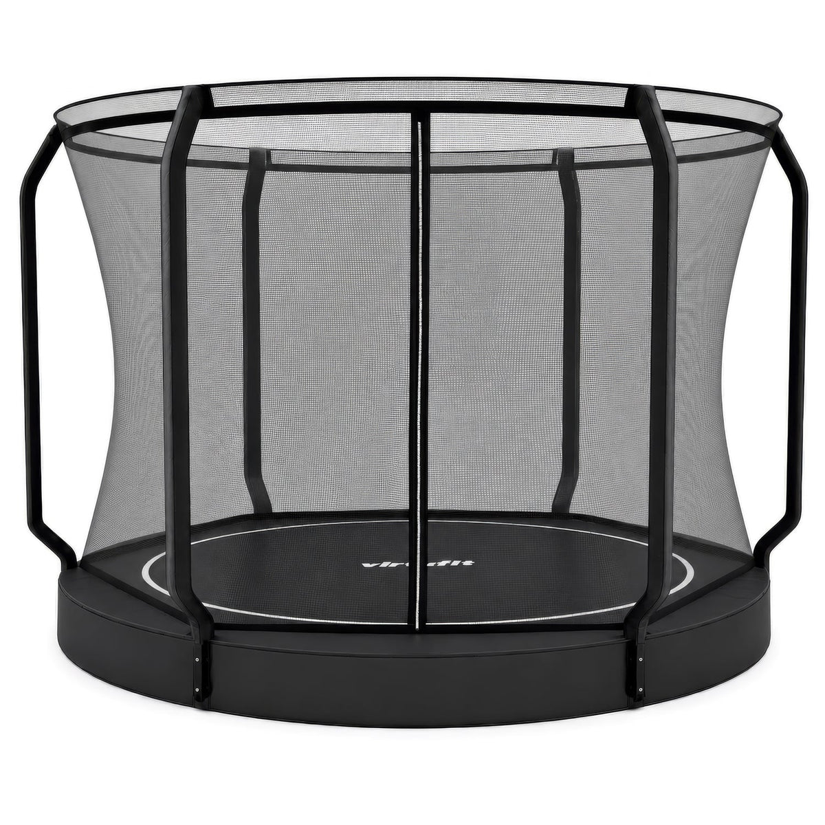 VirtuFit Groundlevel Trampolin 305 cm Inklusive Sicherheitsnetz