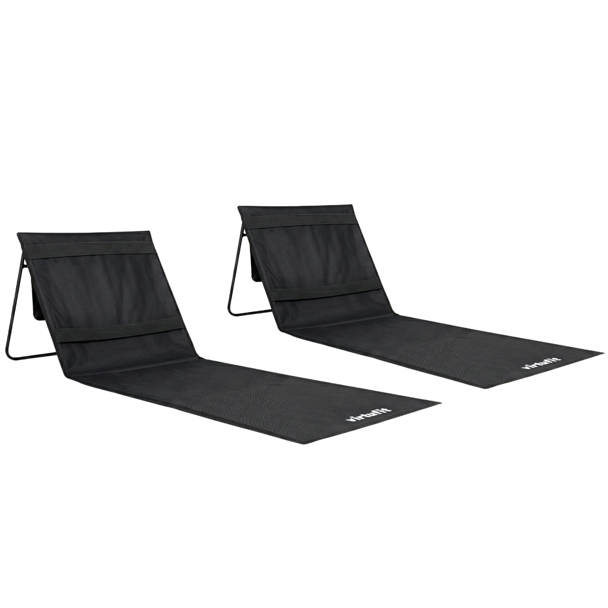 VirtuFit Strandmat - Zwart - Set van 2 - Hoofdafbeelding