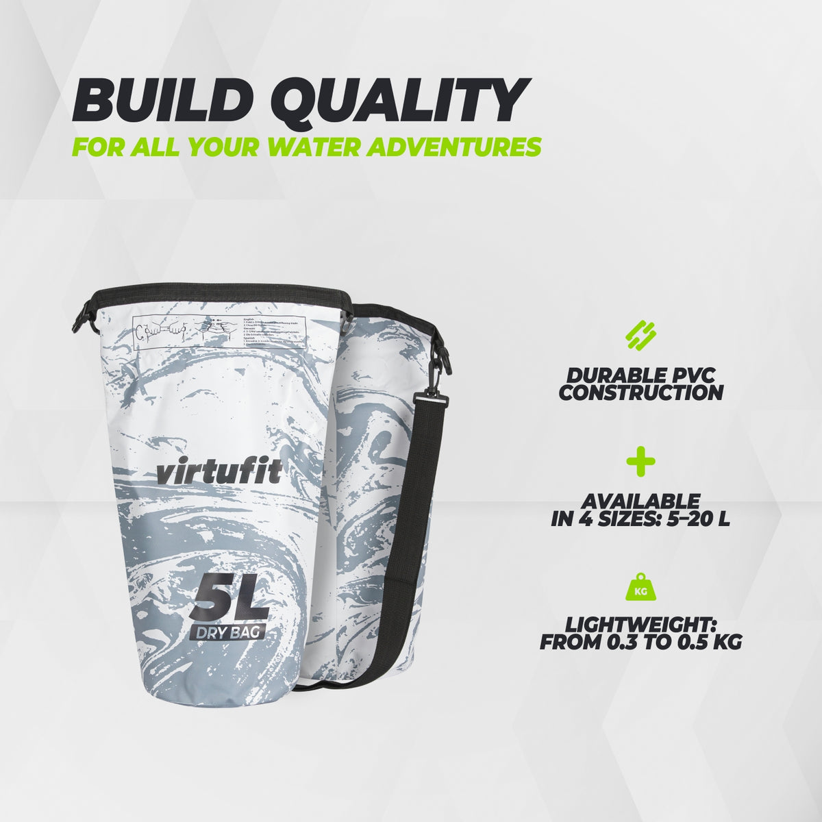 VirtuFit Dry Bag 5L - Wasserfeste Tasche