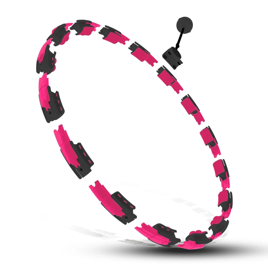 HMS Hula-Hoop - Magnete, Gewicht & Zähler - Schwarz/Rosa - Zweite Chance