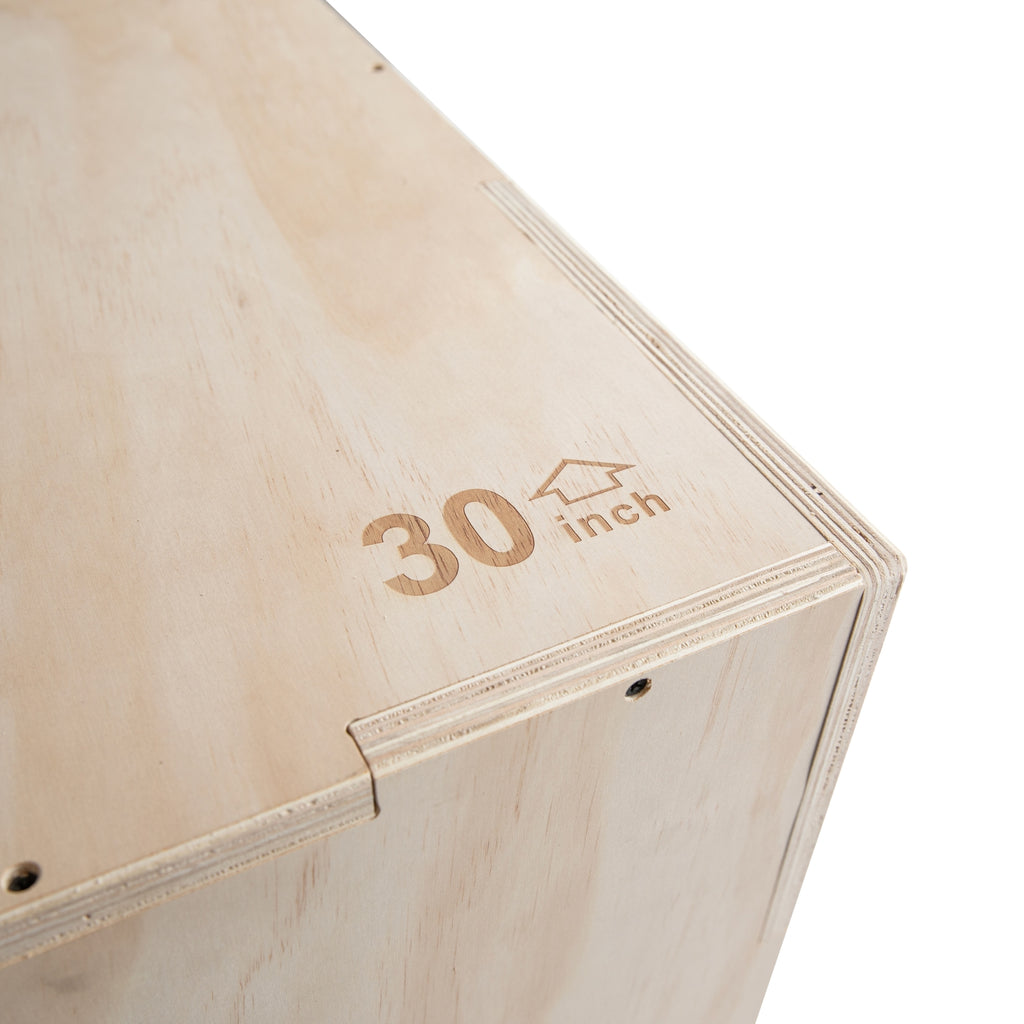 VirtuFit Holz Plyo Box 3-in-1 - Groß - 50 x 60 x 75 cm