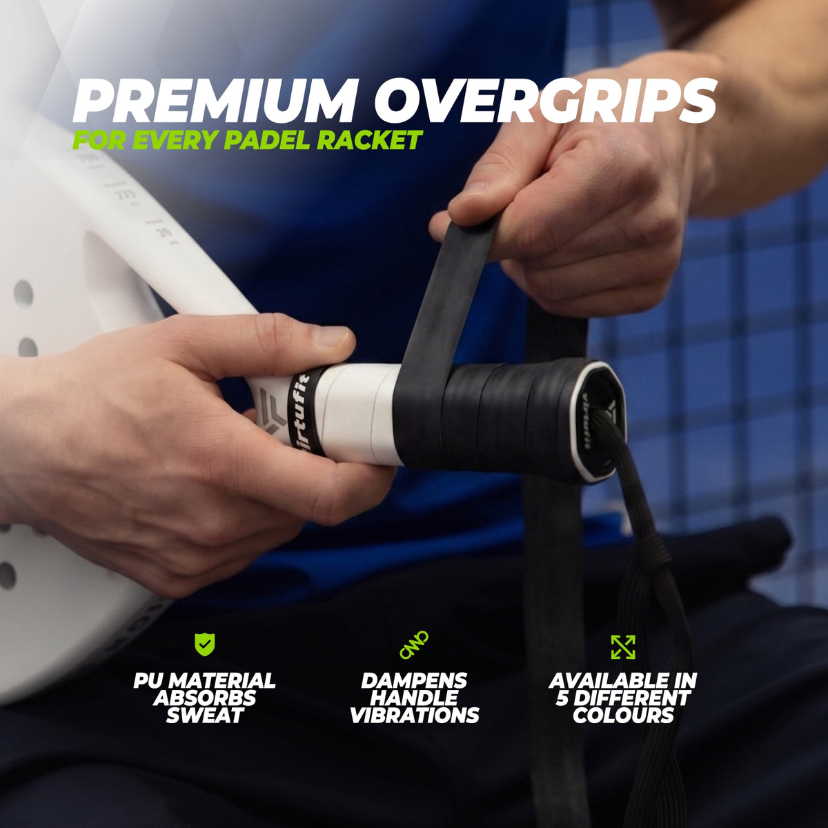 VirtuFit Pro Padel Overgrip - Schwarz