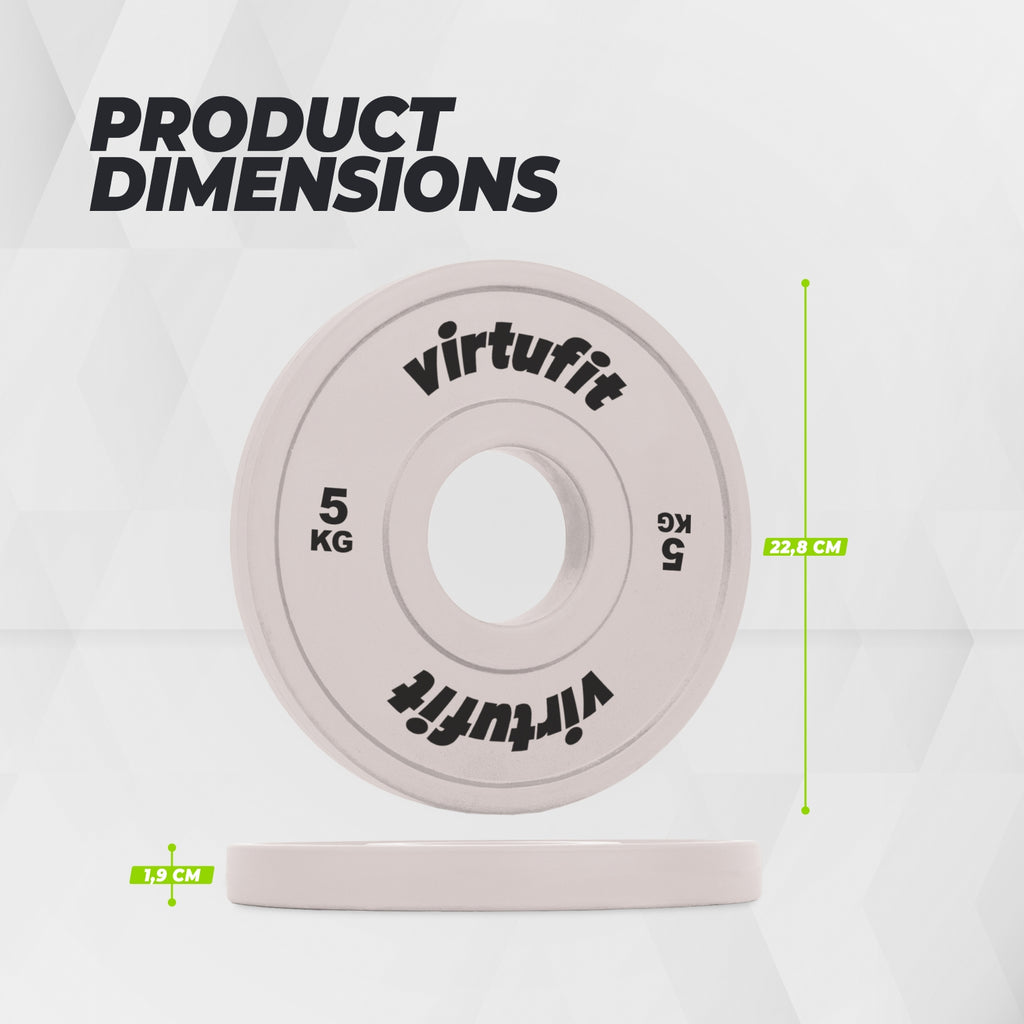 VirtuFit Olympische Fractional Plate - Hantelscheibe - Bumper Plate - 5 kg
