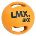 Lifemaxx LMX Medizinball - Double Handle Medicine Ball - 8 kg - Orange
