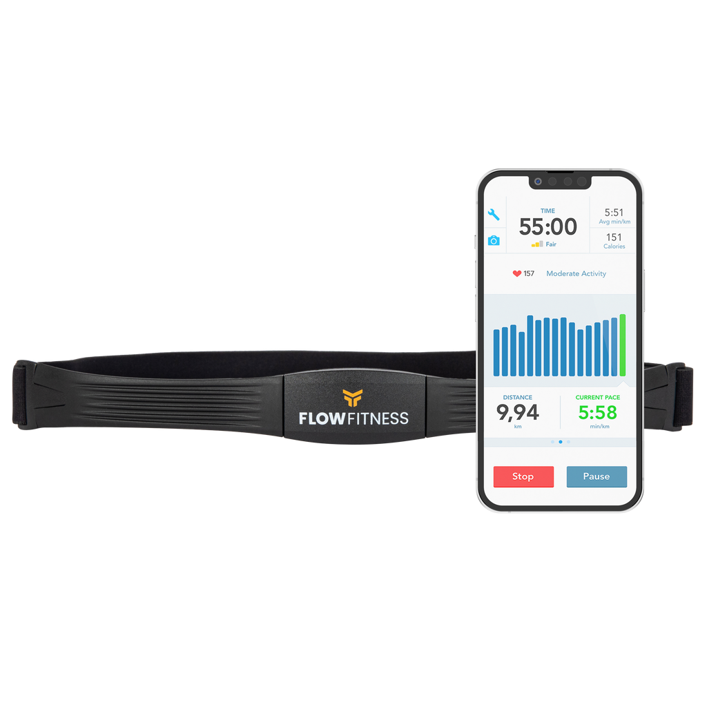 Flow Fitness Bluetooth Brustgurt / Herzfrequenzgurt