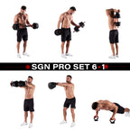 HMS 6-in-1 Krafttrainings-Set - 20 kg - Zweite Chance