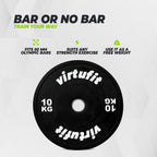 VirtuFit Bumper Plate - Olympische Hantelscheibe aus Gummi - 50 mm - 10 kg