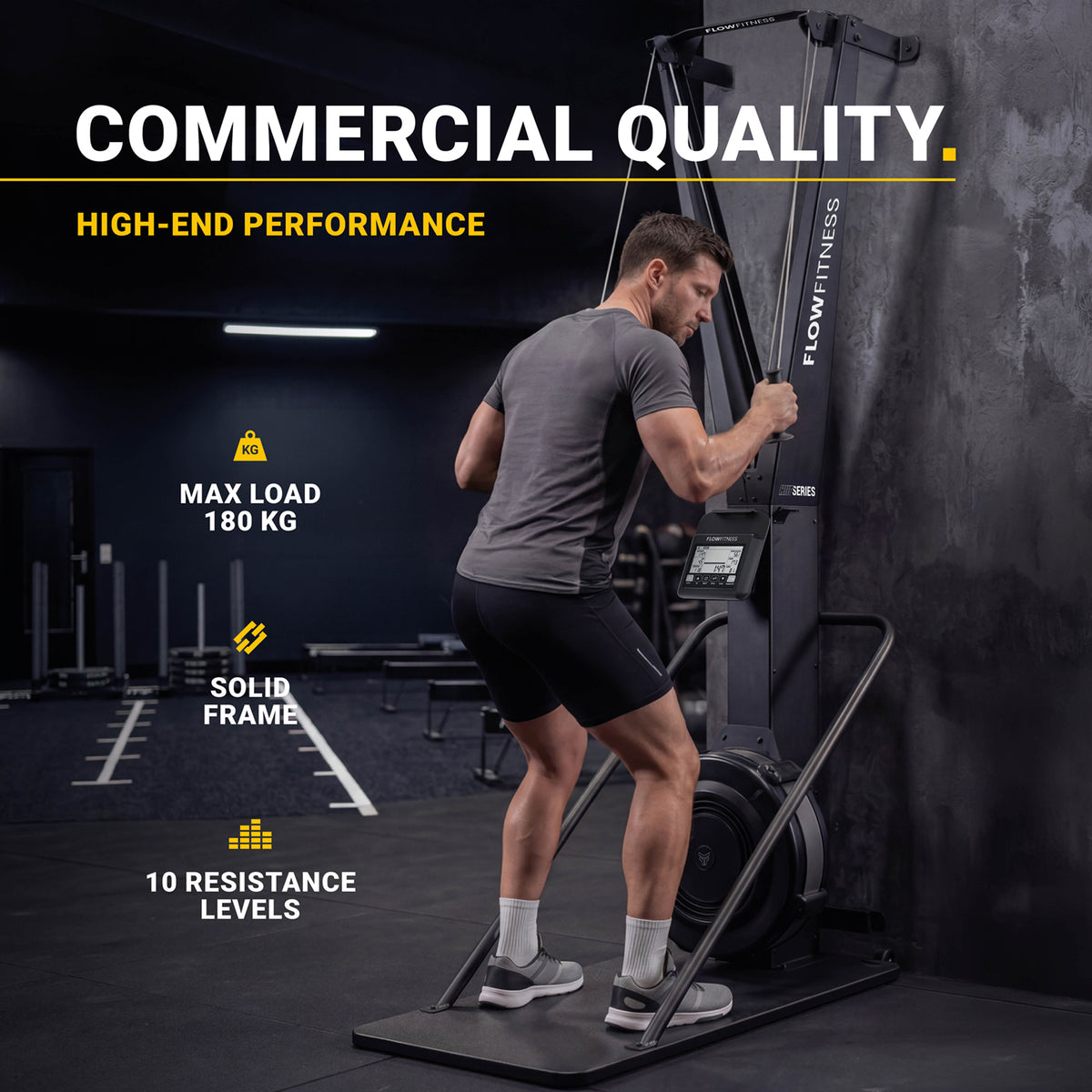 Flow Fitness Perform Pro Ski Trainer - Inklusive Plattform