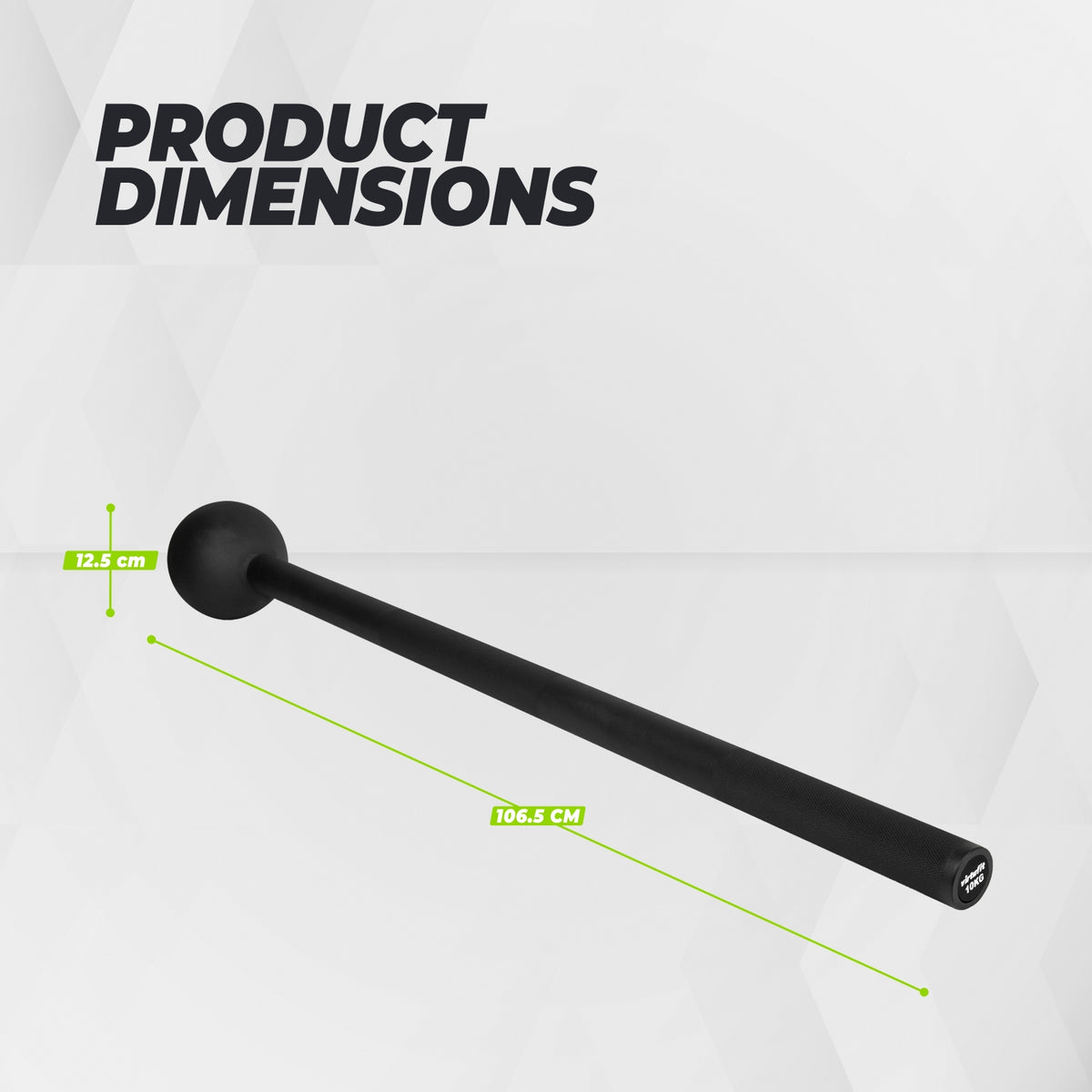 VirtuFit Macebell - Schwarz - 10 kg - Zweite Chance