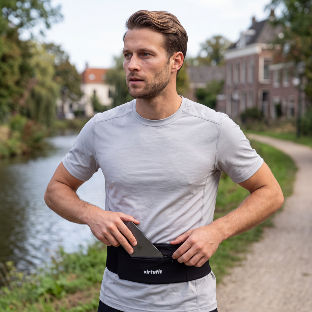 VirtuFit Laufgürtel Pro - 2 Fächer