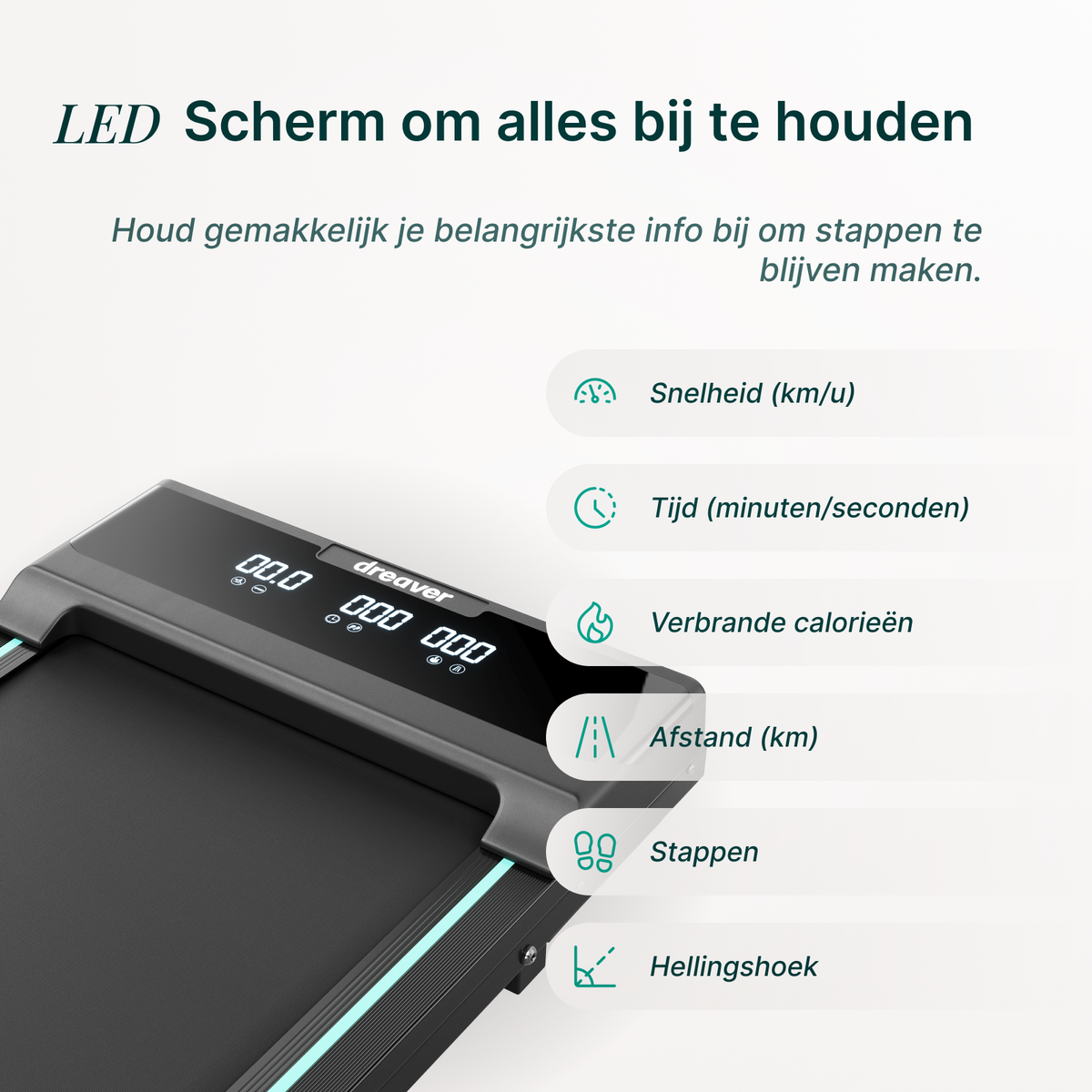 Dreaver Elevate One Walkingpad - met Stappenteller - Afbeelding 11