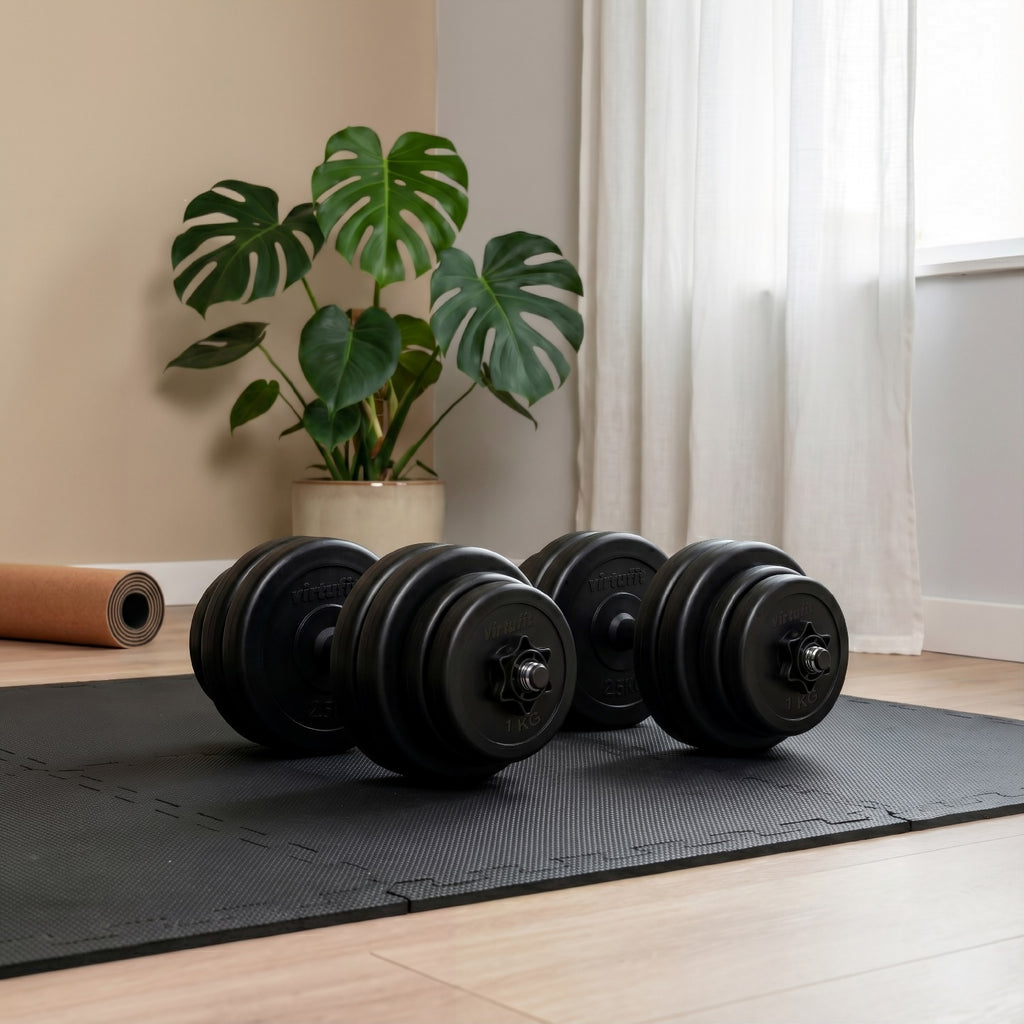 VirtuFit Verstellbare Hantel - Vinyl - 15 kg - Zweite Chance