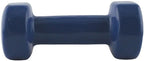 HMS Gietijzeren Dumbbell met Vinyl Coating - 3 kg - Aanzicht