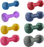 HMS Gietijzeren Dumbbell met Vinyl Coating - 5 kg - Detail