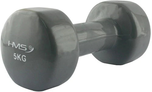 HMS Gietijzeren Dumbbell met Vinyl Coating - 5 kg - Hoofdafbeelding
