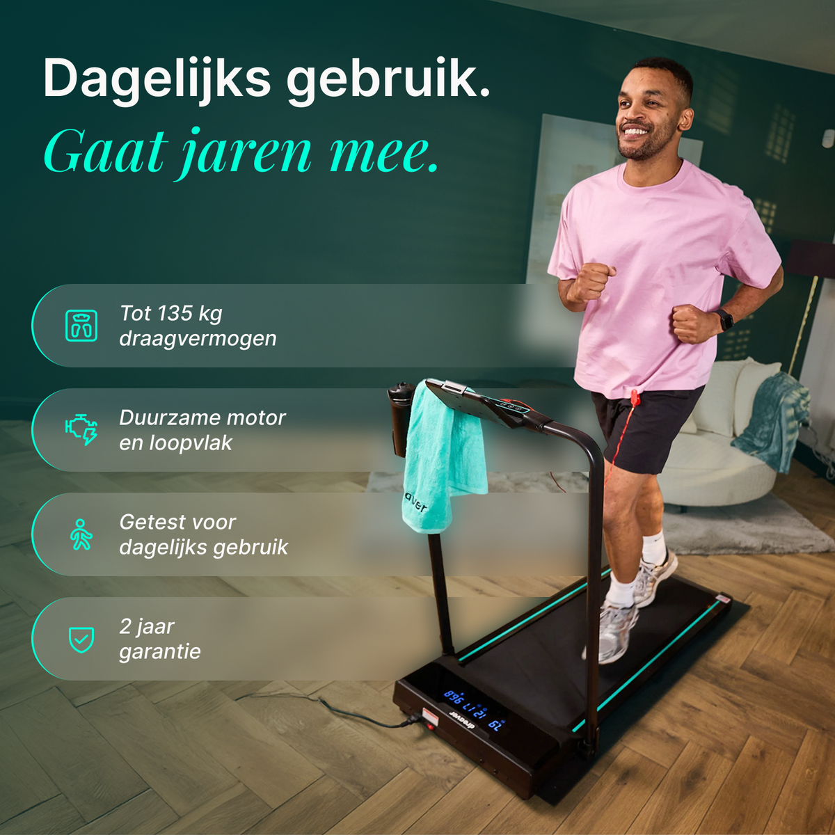 Dreaver Motion Pro Loopband - Inklapbaar - Voor Thuis - Afbeelding 8
