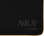 NILS Aqua Microvezel Handdoek - Zwart/Oranje - 180 x 100 cm - Afbeelding 9