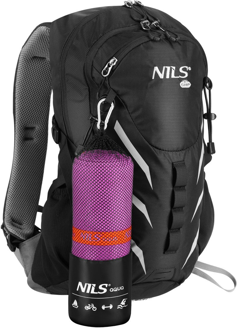 NILS Aqua Microvezel Handdoek - Paars - 180 x 100 cm - Afbeelding 8
