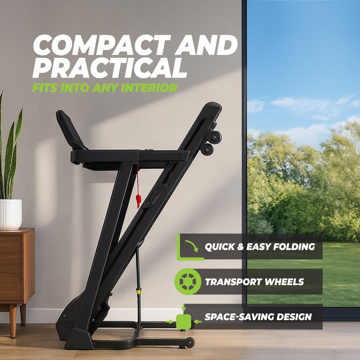 VirtuFit TR90i Loopband - inklapbaar - voor thuis (2026 model) - In gebruik